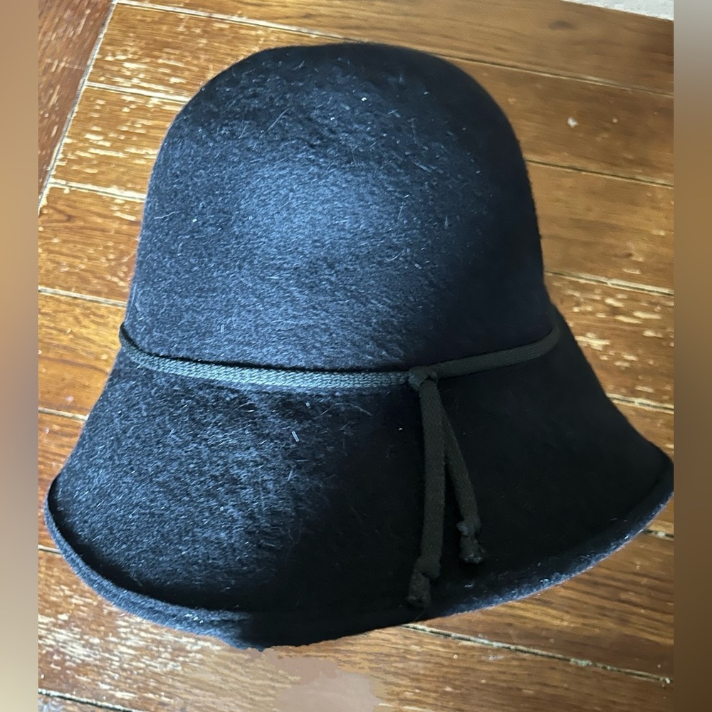 NWT Helen Kaminski HK Black Felt Hat Australia Packable - Picture 4 of 6
